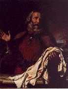 Giovanni Francesco  Guercino Jacob Receiving Joseph's Coat Norge oil painting reproduction